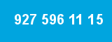 927 596 11 15 927 596 11 15